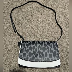 Kate Spade Madison leopard willow mini flap crossbody - nwt